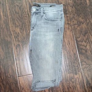 Genetic denim ripped grey jeans